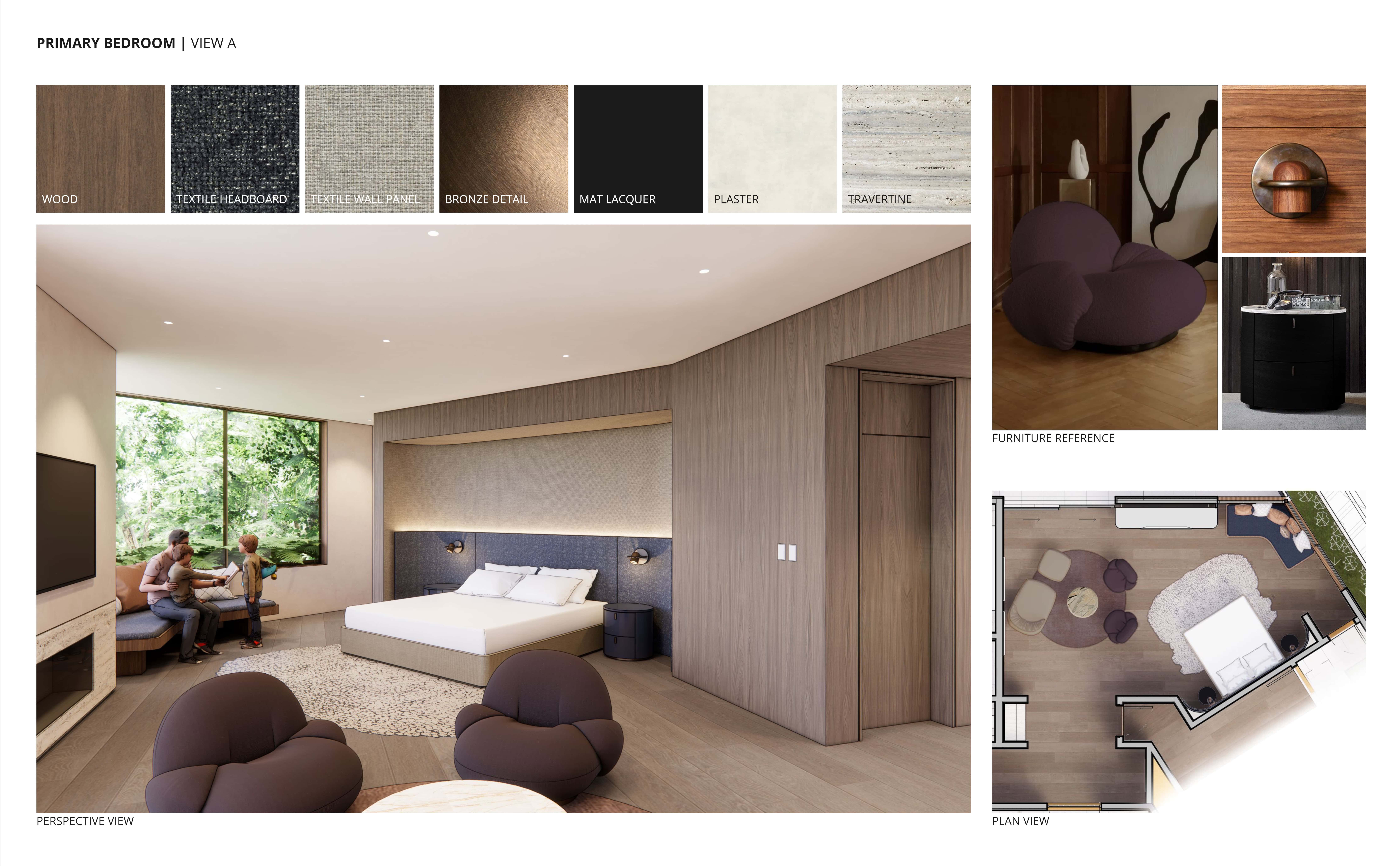 _ Hollyline Interior Design (Presentation Board) – PRIMARY BEDROOM – BED MILLWORK